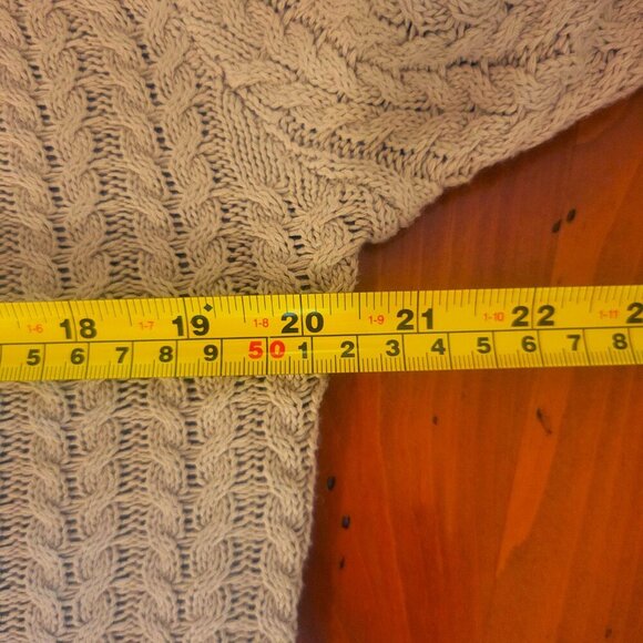 Coofandy Turtleneck Cableknit Textured Rich Tan Sweater Women's - Size L - Picture 7 of 10